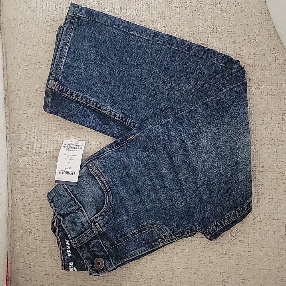 Boys Straight Blue Jeans Oshkosh B'gosh 4t